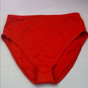 Shade & Shore Bright Red Bikini Bottom
